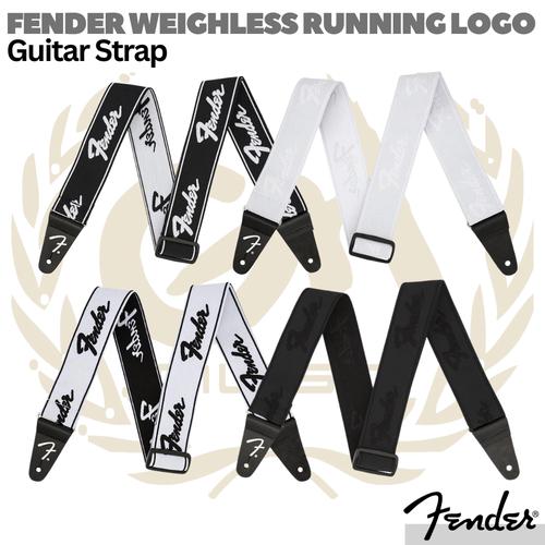 Tra Colla Chitarra Fender Running Logo - Nera, 5 Cm, Regolabile 76-129 Cm - Foto 8
