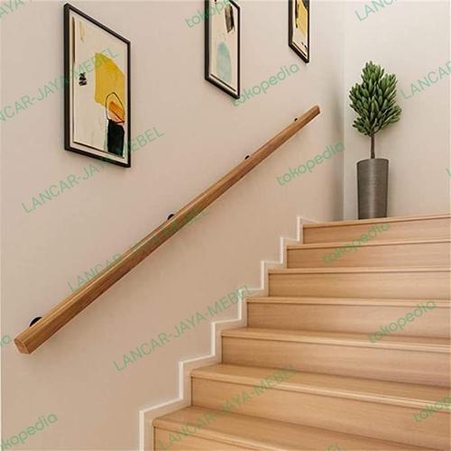 Jual Handrail Tangga kayu jati solid panjang 200 cm - Kab. Lebak ...