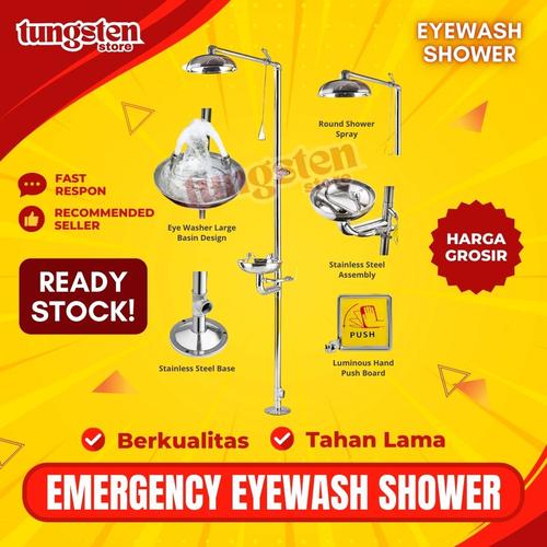 Jual Emergency Eyewash Shower, Safety Shower Eyewash Station Kota