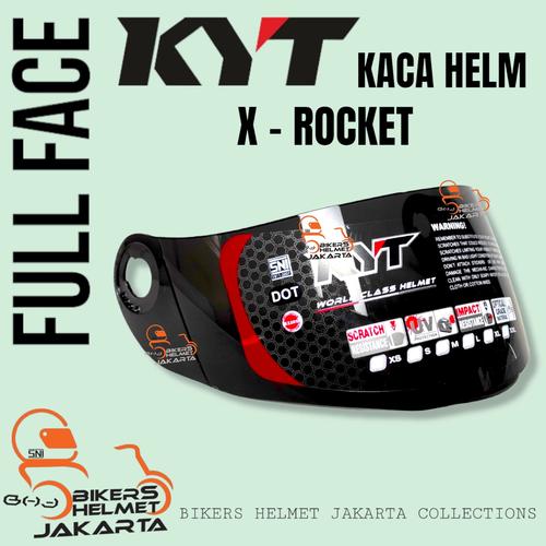 Jual KACA HELM KYT DARK VISOR UNTUK KYT X ROCKET PNP Jakarta Utara