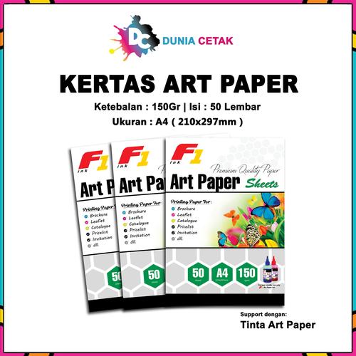 Jual Kertas Art Paper Ukuran A4 100 Lembar 150gsm A4 50 Lembar