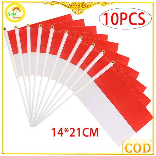 Jual 10pcs Banner bendera / bendera merah putih dgn tali HUT RI/17 ...