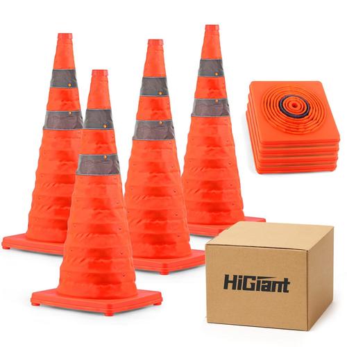 Jual Best Higiant 4 Pack Collapsible Traffic Safety Cones 28 Inch ...