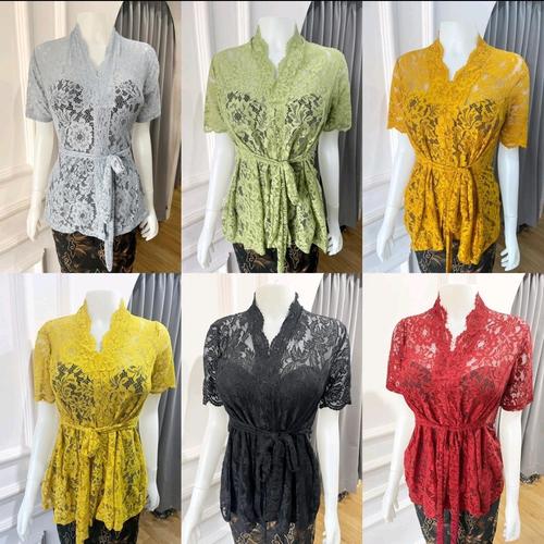 Jual Set kebaya bali strait sofia tali / kebaya one size / kebaya hamil