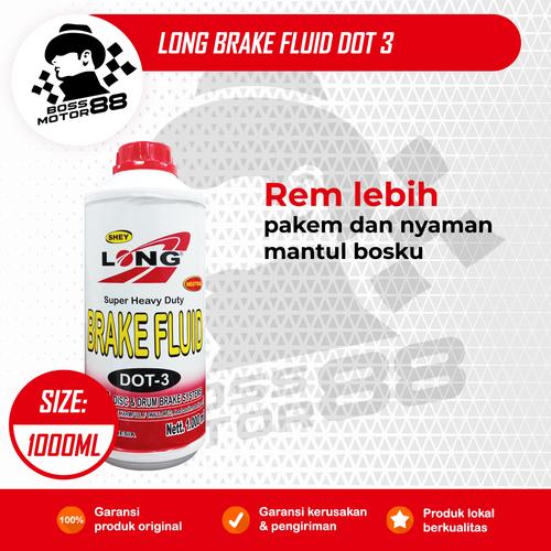 Promo Long Brake Fluid DOT 3 1L Cairan Minyak Rem Oli ABS Kampas Cakram