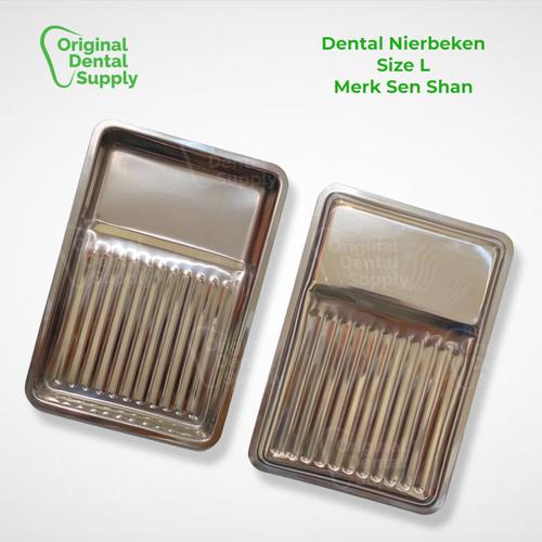 Jual Dental nierbeken tray stainless steel size L tray nierbeken