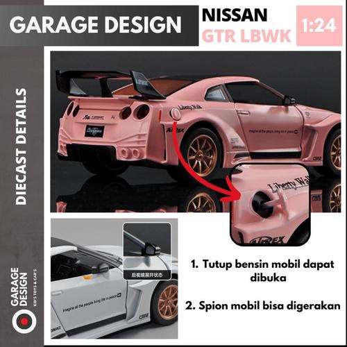 Jual Diecast 1:24 Mobil Nissan Gtr R35 Liberty Walk Csr2 Lbwk - Nissan ...