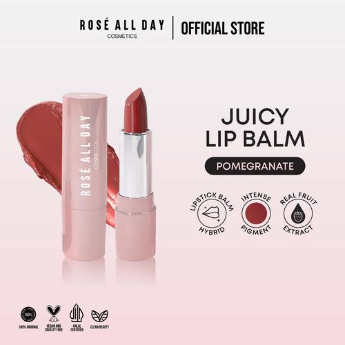 Promo Rosé All Day Juicy Lip Balm Pomegranate Kota Depok Rose All