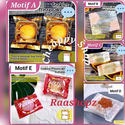 Jual 50 Cookies Bag Mooncake Bag Plastik Kue Permen Coklat Plastik ...
