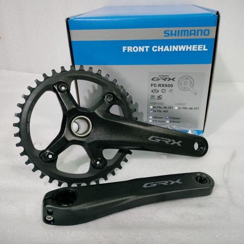 Pédalier SHIMANO GRX FC-RX600 1x11 – 40T, Noir, 2020 – Pour Gravel Et Cyclocross