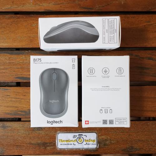 Jual Logitech B175 Wireless Mouse B 175 Original Garansi Resmi 10M ...