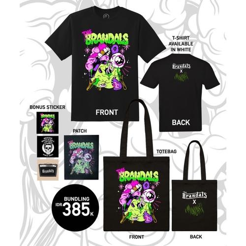 Jual BRANDALS X MUKLAY BUNDLING PACKAGE BLACK (BR-25) - Putih, M ...