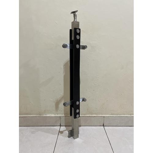 Jual Tiang Railing Tangga Stainless + Kayu G-16 SUS 304 Kilap Tapak ...