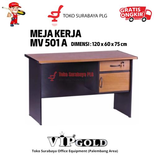 Jual Meja Kantor VIP MV 501 A Meja Tulis 1/2 biro Meja Kerja Meja ...