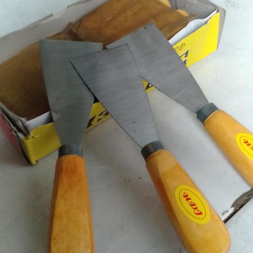 Jual scraper stainless gagang kayu murah dan awet/kape cat/kapi gagang ...