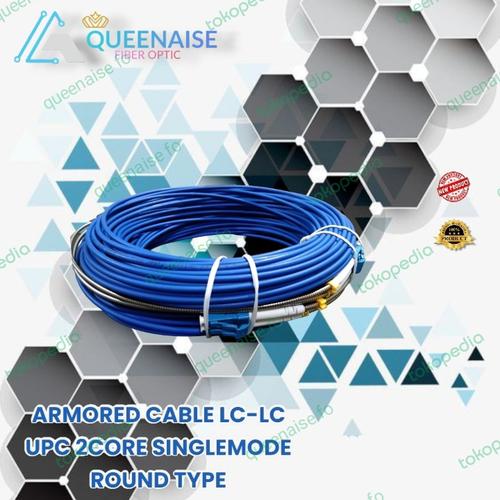 Jual Armored Cable 2 Core OS2 Singlemode with Connector 300 Meter ...