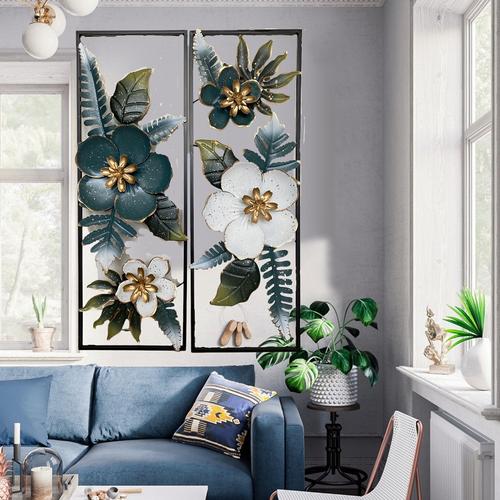 Promo Wall Decor Jam Dinding Lukisan Cermin Dekorasi Dinding Metal Clai