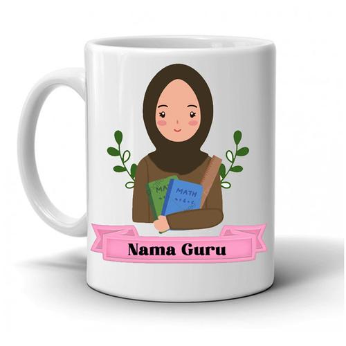 Jual MUG CUSTOM GURU / MUG HARI GURU /KADO GURU TEMPLETE 1, TANPA