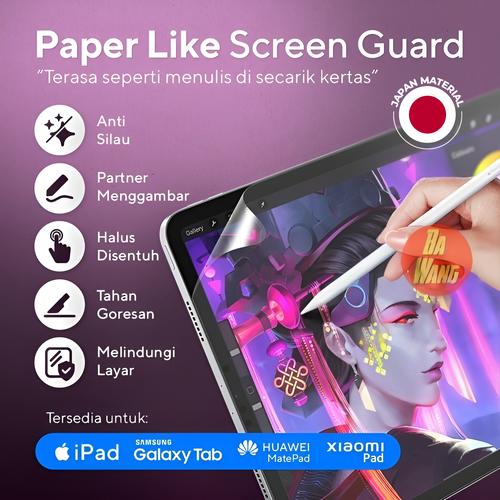 Promo SAMSUNG Tab S6 Lite P615 Paper like Anti Gores Screen Guard