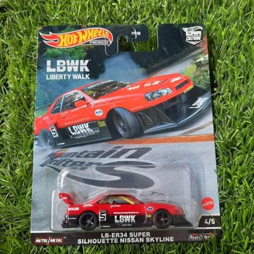 Jual Hot Wheels Premium Skyline R34 Lb Super Silhouette Lbwk Merah ...