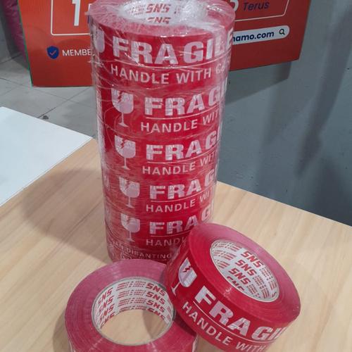 Jual LAKBAN FRAGILE 300 YARD/ LAKBAN FRAGILE/ STIKER FRAGILE/ FRAGILE ...