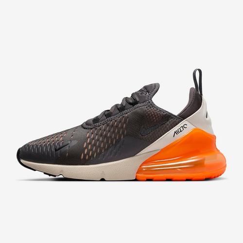 Sepatu Nike Air Max 270 Black And Neon Orange Floral Heel Air Max
