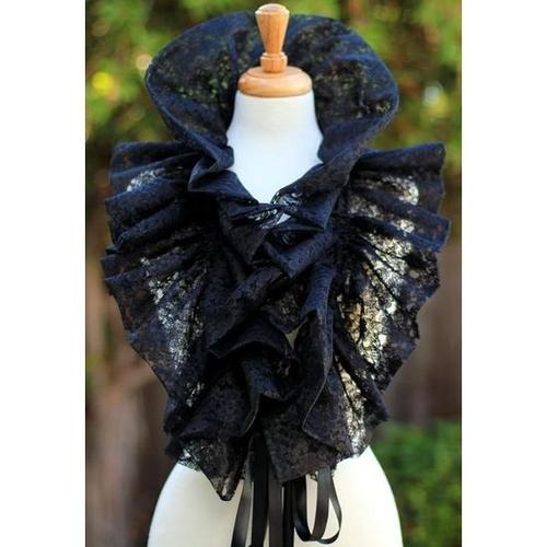 Jual Lace Collar Fashion Neck Ruff black dewi aksesris Tokopedia