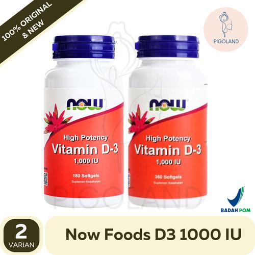 Jual Now Foods Vitamin D3 1000 IU Dietary Supplement Kesehatan Tulang