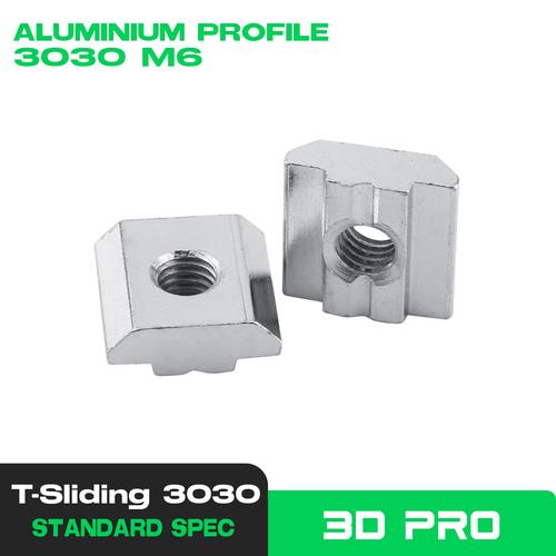 Jual M4 M5 M6 Sliding T Nut Aluminium Profile Alu 3030 Series 30 Seri