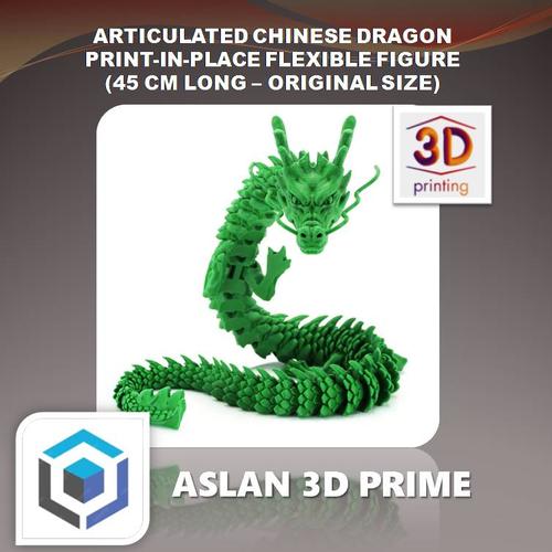 Jual ARTICULATED DRAGON FLEXIBLE FIGURE 3D Print PLA+ 45 cm (Original ...