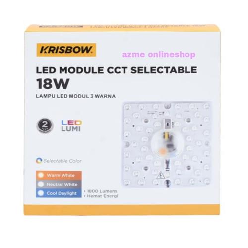 Jual krisbow 18 w lampu led module_led module selectable square 3 color ...