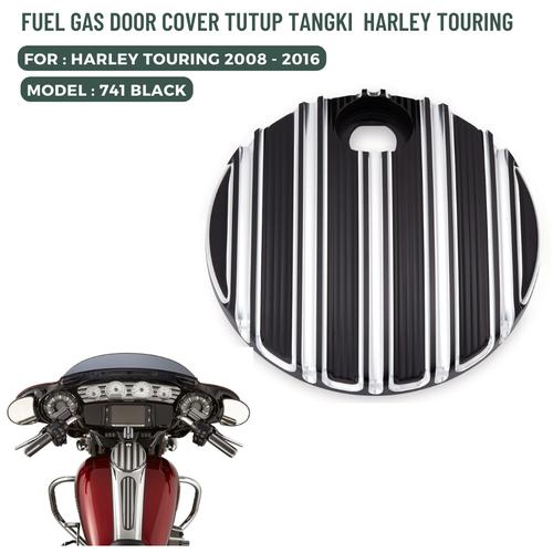 Jual Harley fuel door cover 741 black deep cut Kota Bekasi Budung