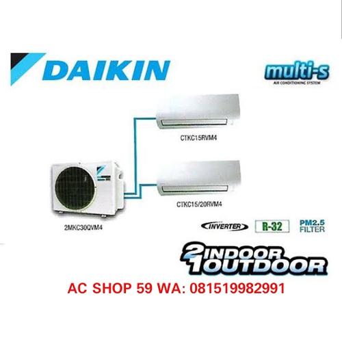 Jual AC DAIKIN MULTI-S 2MKC30RVM4 - 1 OUTDOOR 2 INDOOR 0.5 PK + 0.5 PK ...