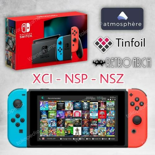 Promo Nintendo Switch V2 Atmos Gray Dual OS Cheat PS1 Snes Sega ...