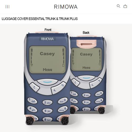 Jual Nokia 3310 Custom Yourname - RIMOWA Trunk / Trunk Plus Luggage ...