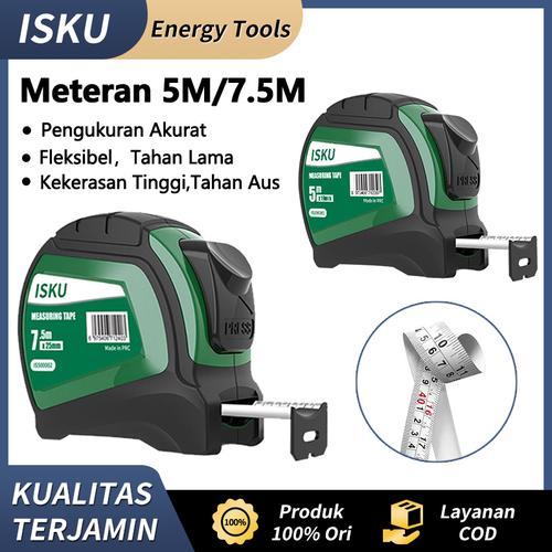 Jual Isku Meteran Tape 5m 7.5m/Measuring Tape/Roll Meter/Meteran Tukang ...
