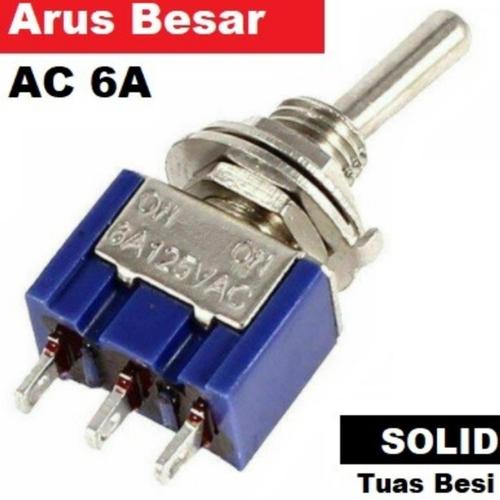 Jual Toggle Switch MTS-103 Saklar Geser ON OFF ON Tuas Besi 3 Posisi ...