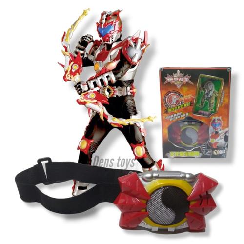 Jual mainan sabuk power gridle armor hero blue red dragon light and ...