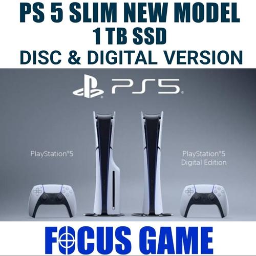 Promo PS5 Slim Disc Digital Console Sony Playstation Model PS 5 Slim