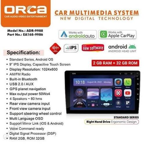 Jual Orca ADR-9988 TV Double Din Mobil Head Unit Android 9 Inch ...