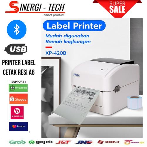 Jual PRINTER BARCODE LABEL THERMAL XP 420B USB BLUETOOTH CETAK LABEL ...