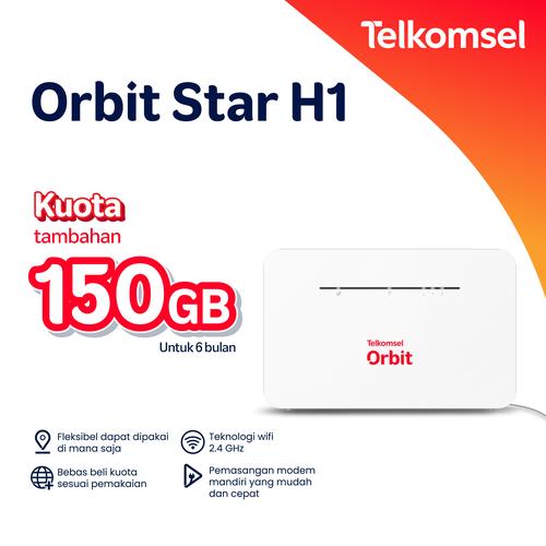 Promo Telkomsel Orbit Star H1 Modem WiFi 4G High Speed Bonus Data Cicil