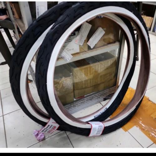 Paire De Pneus VTT/ville Sunlite City CST1218 26 X 2.125 - Noir/Blanc - Neufs