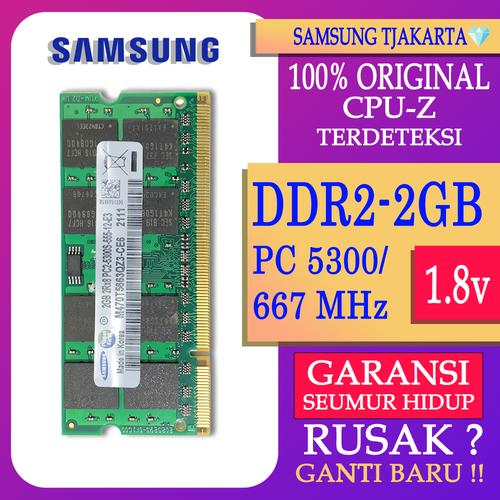 Jual RAM LAPTOP SAMSUNG DDR2 2GB 5300 /667MHz ORIGINAL RAM SODIMM