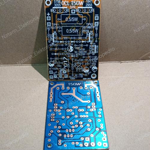 Jual 4493 papan jalur pcb rangkaian ocl mono 150w 017 plus potensio
