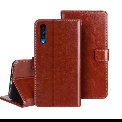 Jual Samsung A70 Flip Cover Case Standing Leather Kulit Dompet