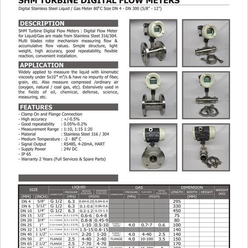 Jual SHM Turbin Digital Clamp On Flow Meter DN 65 - Jakarta Barat ...