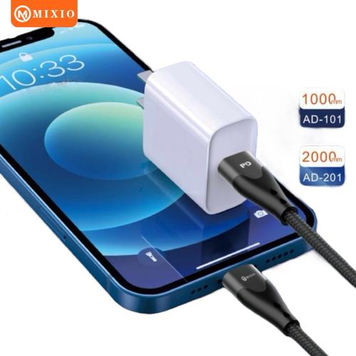 Promo Kabel Charger Nylon MIXIO PD Fast Charging USB Type C to