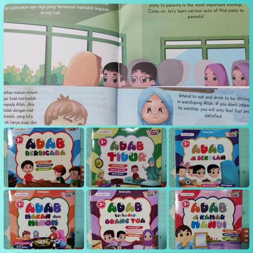 Promo Buku Cerita Anak Muslim Seri Adab Bilingual Bergambar Full Color ...