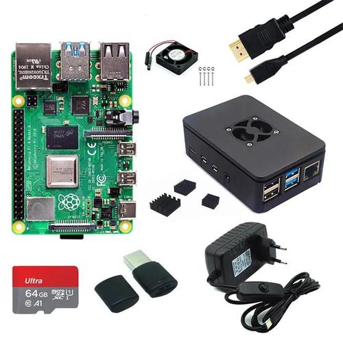 Jual Raspberry Pi 4 8GB 2GB 4GB RAM 1GB Asli dengan Casing ABS Adaptor ...